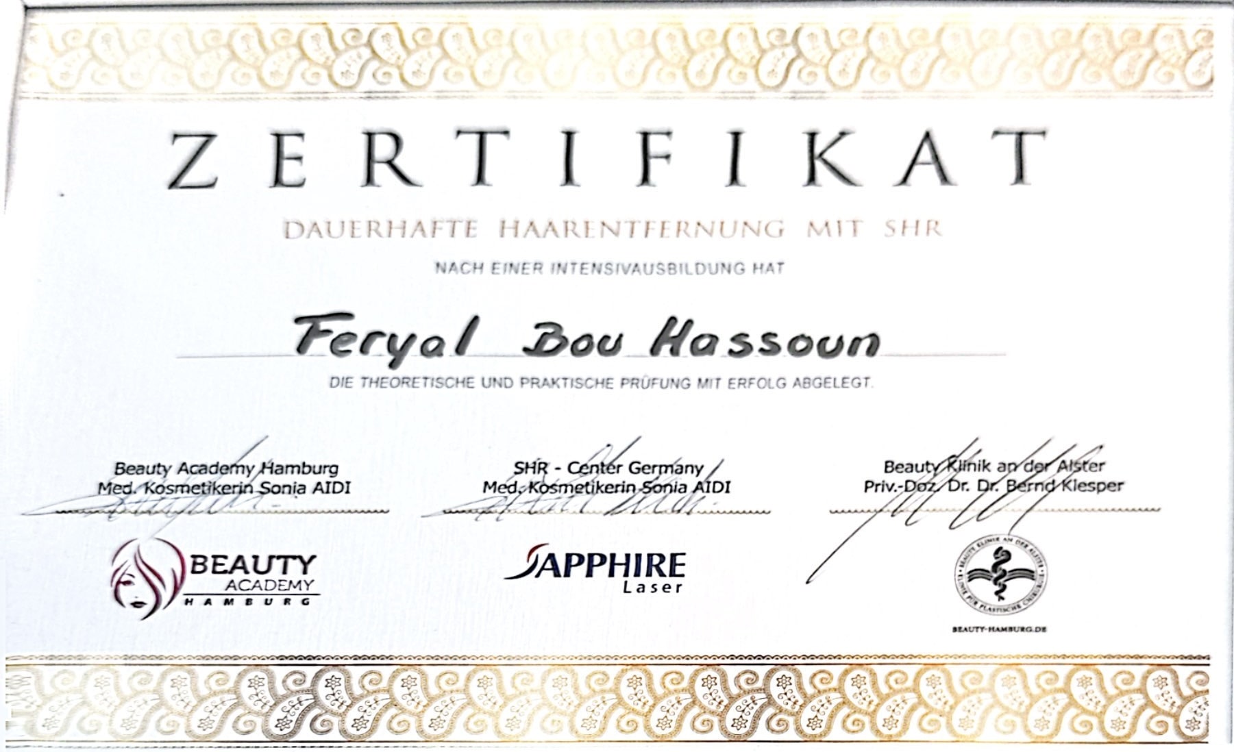 dauerhafte haareentfernung mit SHR